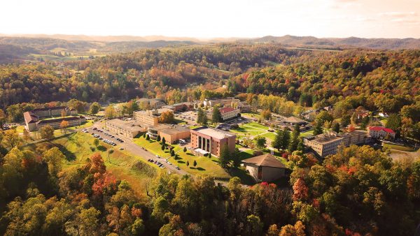 Aerial view of Alderson Broaddus University 